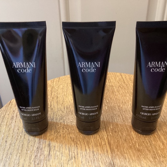 3 New Giorgio Armani Code After Shave Balm lot 2.5 ounce each - Picture 3 of 3